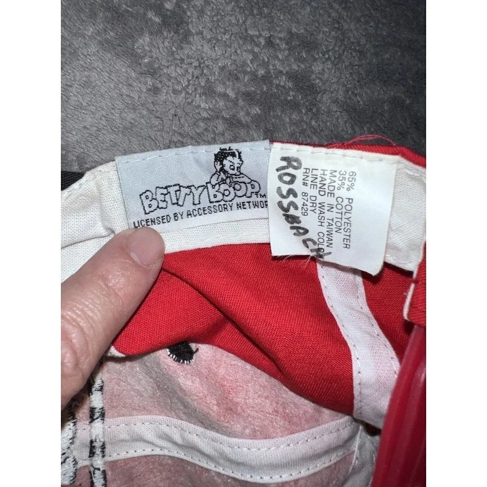Vintage 1994 Accessory Networks BETTY BOOP Embroidered Snapback Baseball Hat